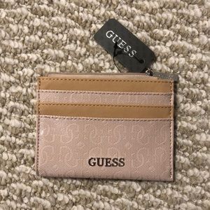 Guess Pink and Tan Small Wallet